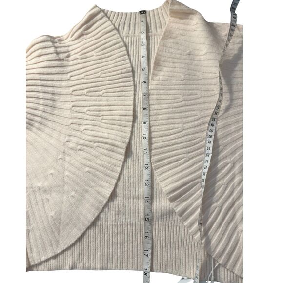 NWT Yousify Women's V Neck Shrug Cropped Bolero Shrug Cardigan Apricot Size XL - Picture 4 of 8